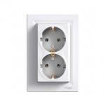 Schneider Asfora dupla dugalj fehér